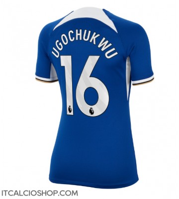 Chelsea Lesley Ugochukwu #16 Prima Maglia Femmina 2023-24 Manica Corta